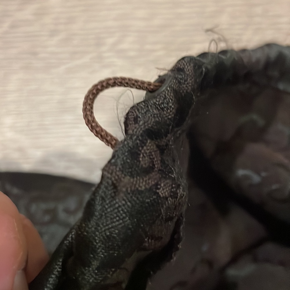 Vintage Gucci Monogram Logo Satin Brown Dust Bag - Picture 6 of 7